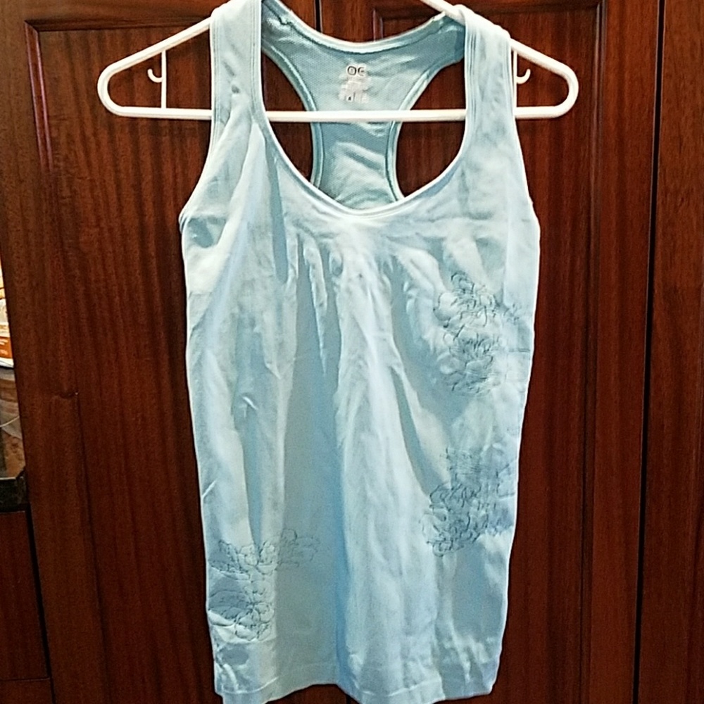Light blue workout top